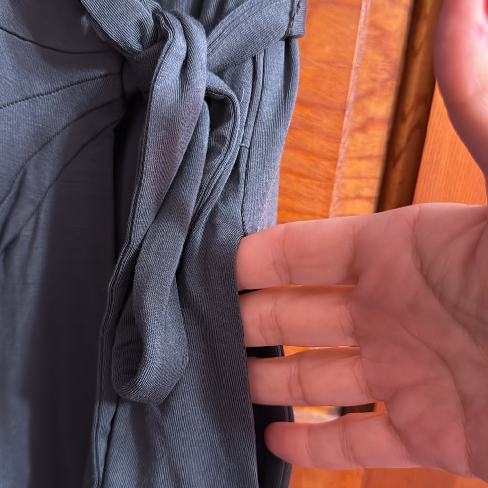 NWT QUINCE tencel maternity &nursing wrap dress. Dark Olive - multiple sizes - Picture 4 of 8